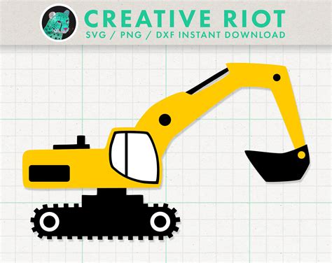 free excavator svg file